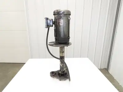 Immersion Coolant Pump 1-1/2" NPT Cast Iron 1Hp 230/46V 3PH 18" Depth