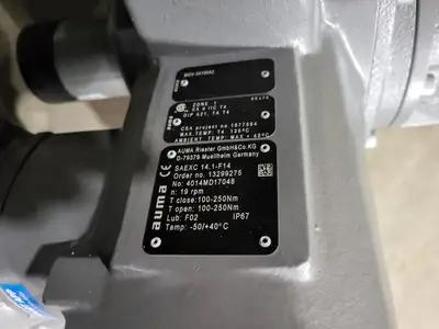 USED HP VALVES/KEY VALVE TECHNOLOGIES D-79379