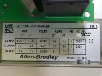 USED ALLEN BRADLEY 1336F-BRF30-AN-EN SER B
