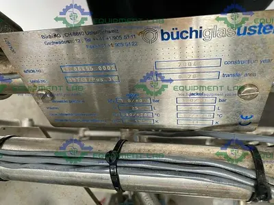 USED BUCHIGLASUSTER CHEMREACTOR GR 15 LITER GLASS BIO-REACTOR W/ CONDENSERS & MORE