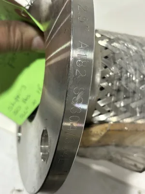 SPFH0250-4L A182 2.5″ 304 Stainless Steel Braided Flex Hose Pipe w/Flanges