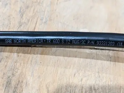 SAB 93331203 12 AWG 3C Motor Control Cable Wire LOT OF 10' FOOT - New