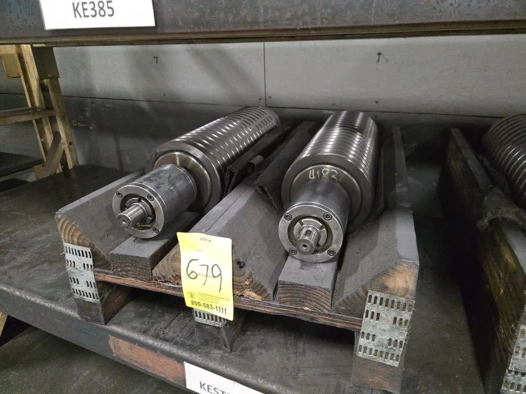 (2) Superfine OD Grind Drum Spindle