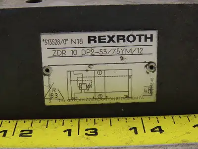 Rexroth ZDR10 DP2-53/75YM/12 Direct Operated Pressure Reducing Hydraulic Valve