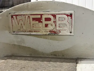 10' X 1/2" WEBB MODEL #9L-1210 3 ROLL INITIAL PINCH PLATE ROLL
