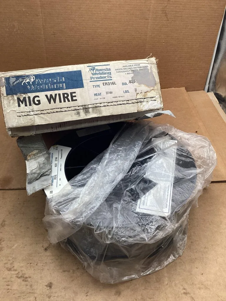 Avesta ER316L MIG Weld Wire; 0.035″ Heat #227464 ASME SFA5.9 -NIB