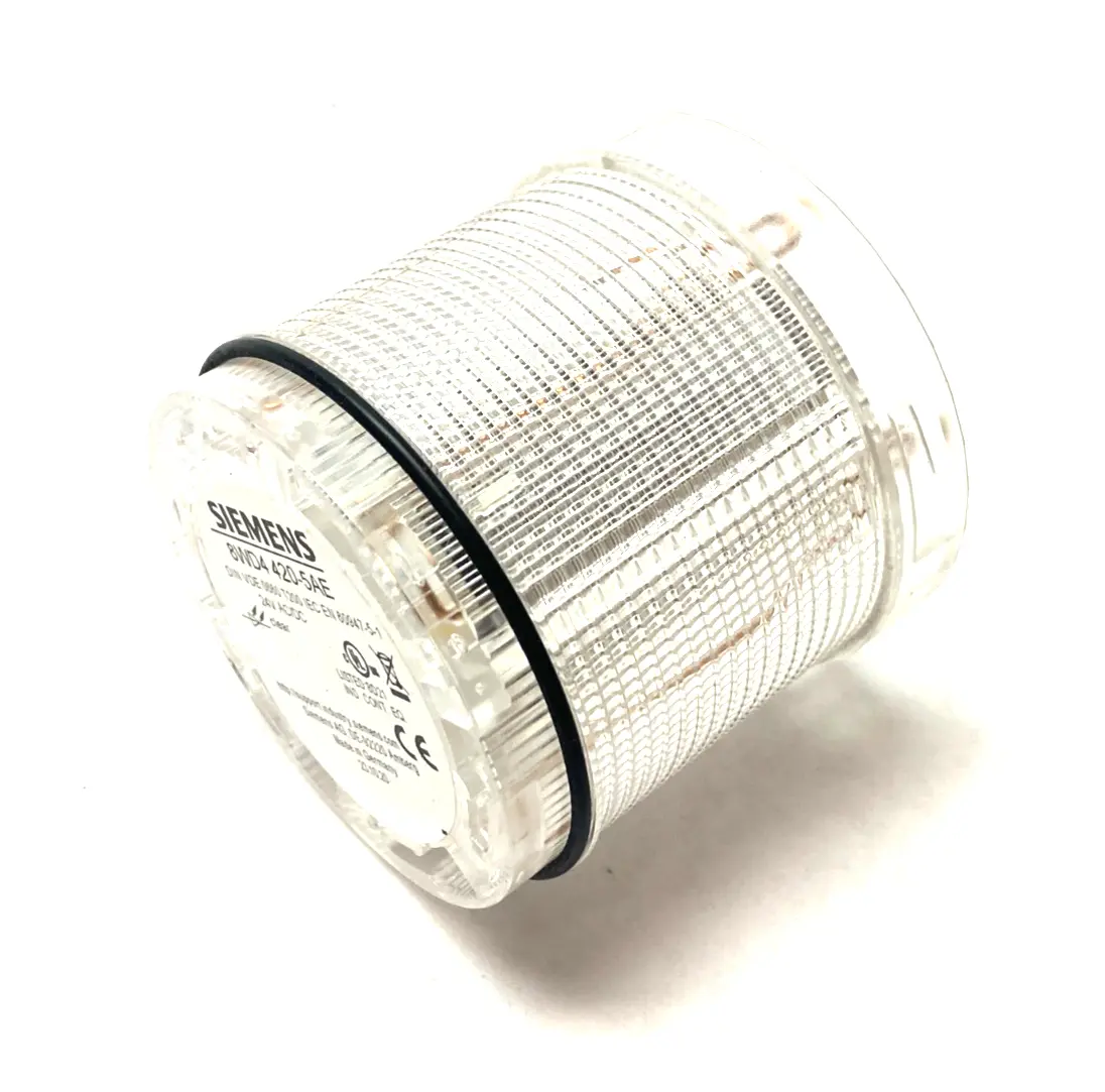 USED SIEMENS CONTINUOUS STACK LIGHT CLEAR 24V AC/DC