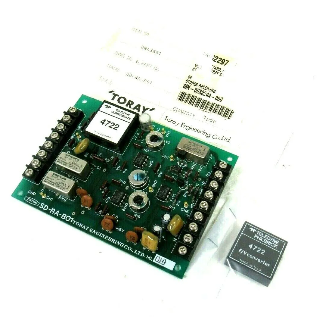 NEW TORAY ENGINEERING DWA3661 CIRCUIT BOARD SD-RA-B01