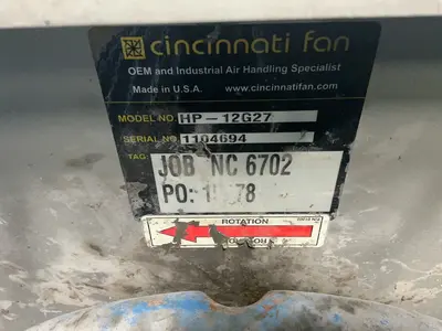 Used CINCINNATI FAN HP12G27 Miscellaneous MRO Ohio US | HGR 24 #1567189