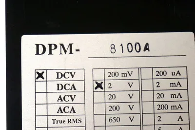 NEW ANDERS DPM-8100-A DIGITAL PANEL METER 2VDC, DPM8100A