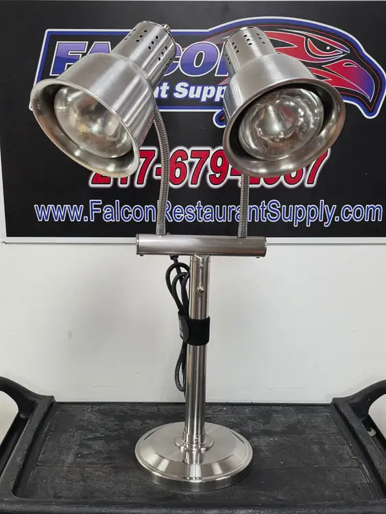 New | in-Stock Falcon Restaurant Supply, Inc. Unused Hanson Heat Lamps Dual Bulb Freestanding Flexible Heat Lamp 115V - TH4 Heat Lamps (Food) Illinois US | Falcon Restaurant Supply #1373667