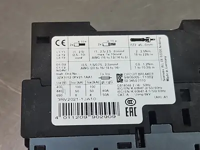 USED Siemens Siemens 3RV2021-1JA10
