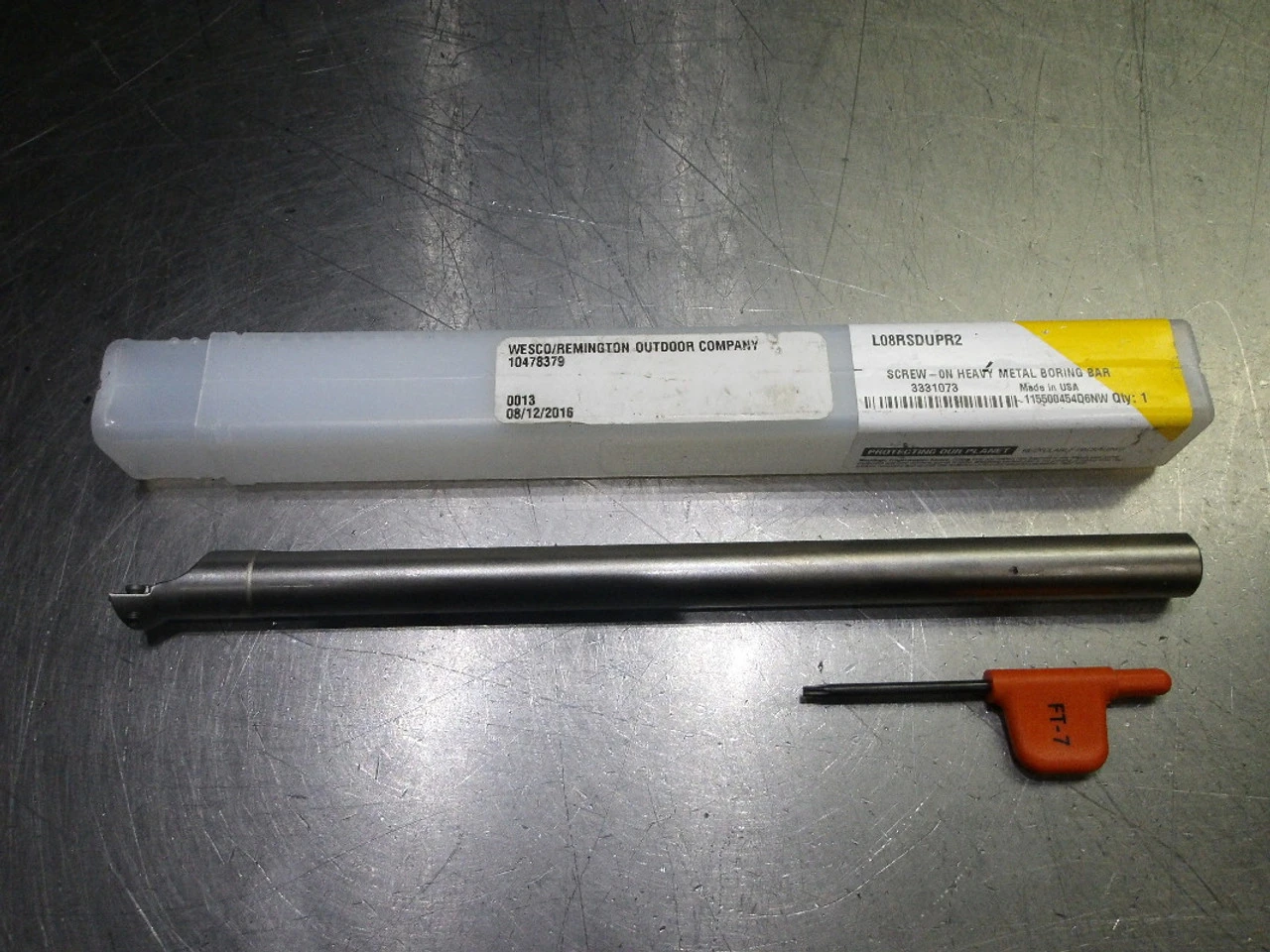 Kennametal .729" Coolant Thru Heavy Metal Boring Bar 1/2" Shank L08RSDUPR2 (LOC2207)