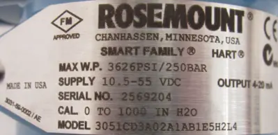 NEW ROSEMOUNT 3051CD3A02A1AB1E5H2L4 PRESSURE TRANSMITTER