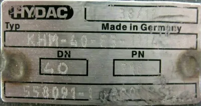 NEW HYDAC KHM-40-F3-1114 VALVE 1-1/2" KHM40F31114