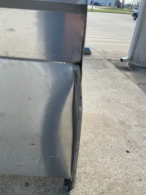 Used Winholt 96" X 24" Stainless Steel Cabinet with Casters - SS342 Food Prep Tables Illinois US | Falcon Restaurant Supply #1374896
