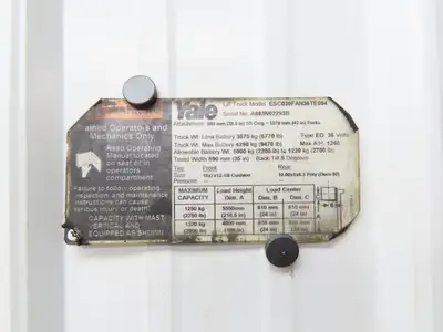 Curtis 1310-5301 Forklift DC Motor Speed Controller 24-36V Off ESC030FAN36TE094