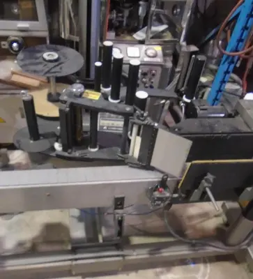 Used Label-Aire Bottle Wrap Labeler Model 2115CD