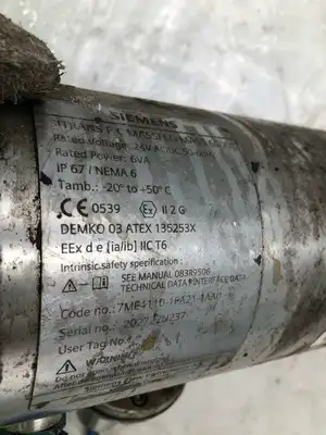 Siemens SITRANS F C Mass 6000 SS Mass Flow Meter Transmitter 24VAC/DC