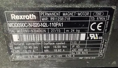 USED INDRAMAT MDD090C-N-020-N2L-110PA1