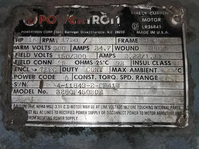 USED POWERTRON 3280F450B02