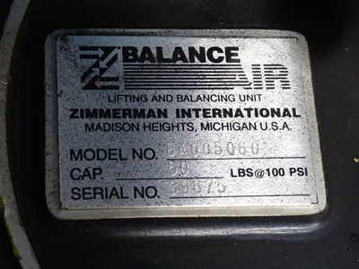 Used Z BALANCE AIR BA030080 Material Handling (misc) Ohio US | HGR 24 #885070