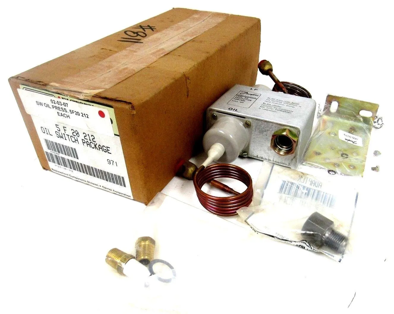 NEW CARRIER 5-F-20-212 OIL SWITCH PACKAGE 5F20212