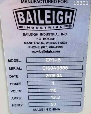 USED 2016 BAILEIGH CM-6