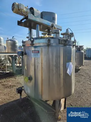 USED Lee Industries 500 Gal Lee Double Motion Vacuum Kettle, 304 S/S, 20/100#
