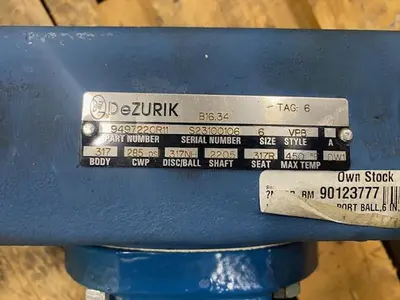 USED DEZURIK SIZE 6  STYLE VPB