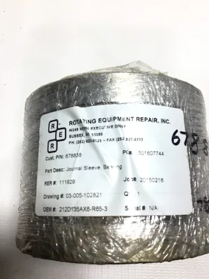 Rotating Equipment Repair 212D135AX6-R65-3 Journal Sleeve Bearing