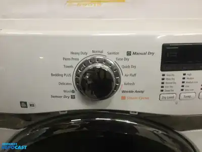 USED SAMSUNG STEAM FRONT LOAD GAS DRYER ENERGY STAR HIGH EFFICIENCY