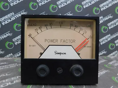 Simpson 3324AAIXA Power Factor Indicating Controller .50 Lead - 1.0 - .50Lag New
