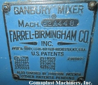 1.5 Lt. Farrel Banbury® “BR” Mixer, Item # 1603