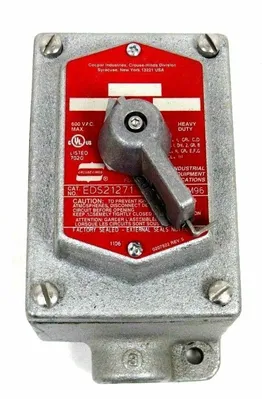 NEW CROUSE HINDS EDS21271 SELECTOR SWITCH STATION