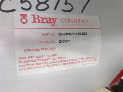 Bray 14" Double Acting Pneumatic Actuated Butterfly Valve Surplus