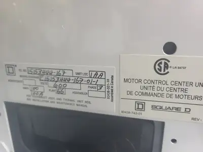 USED SQUARE D MODEL 6