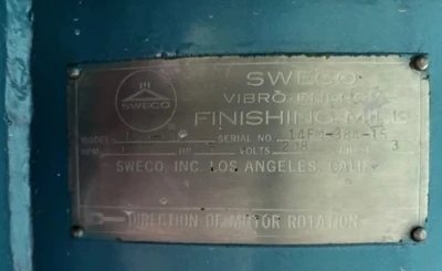 USED 1984 Sweco FM-14LR, 1984, SEPARATOR,