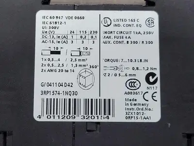 USED SIEMENS 3RP1574-1NQ30