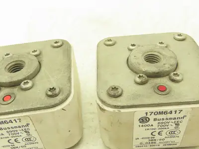 Bussman 170M6417 Fuse 700V 1400A IR700-200kA Lot of 2
