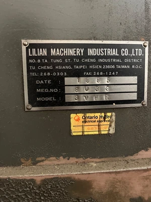 Used 1995 LILIAN MACHINERY 3VHR Vertical Mills Ontario CA | Aucto #1369817