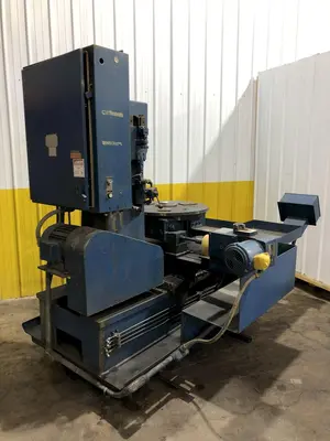 9" WIDE X 30" TABLE SUNDSTRAND VERTICAL BELT ROTARY TABLE "TIP" GRINDER: STOCK #18229