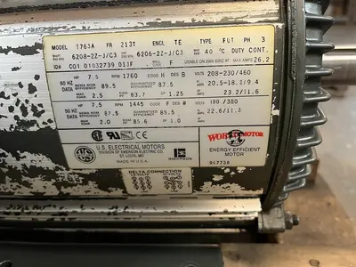 USED US MOTORS 1760RPM 3PH 213T