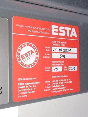 Used 2021 ESTA SRF T4 Fume Extractors Ohio US | HGR 24 #727099