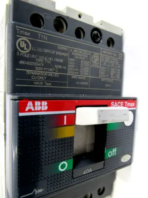 NEW ABB TMAX T1N CIRCUIT BREAKER WITH INSTALLATION KIT