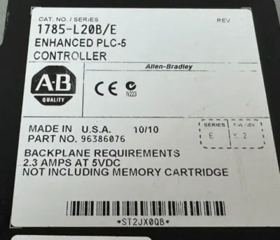 USED ALLEN-BRADLEY 1785-L20B / E