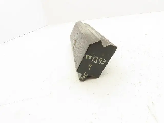 Press Brake Die 9-7/16" Long 1/2" Tang 90° V Type 1-7/8" W 5/8" V