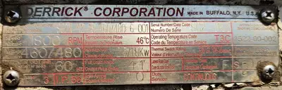 (5) Derrick FLC-514 VE Vapor Extraction Flo-Line Cleaner shale shakers.