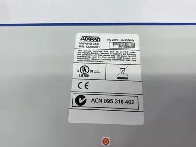 New | in-Stock ADTRAN NetVanta 3430 Modular Access Router - Single-slot Dual Ethernet Enterprise Networking Equipment Michigan US | Maverick Industrial Sales #1414332