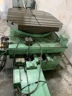 60" X 60" CINCINNATI GILBERT ROTARY TABLE W/ 60" POWER TRAVEL: STOCK #23585